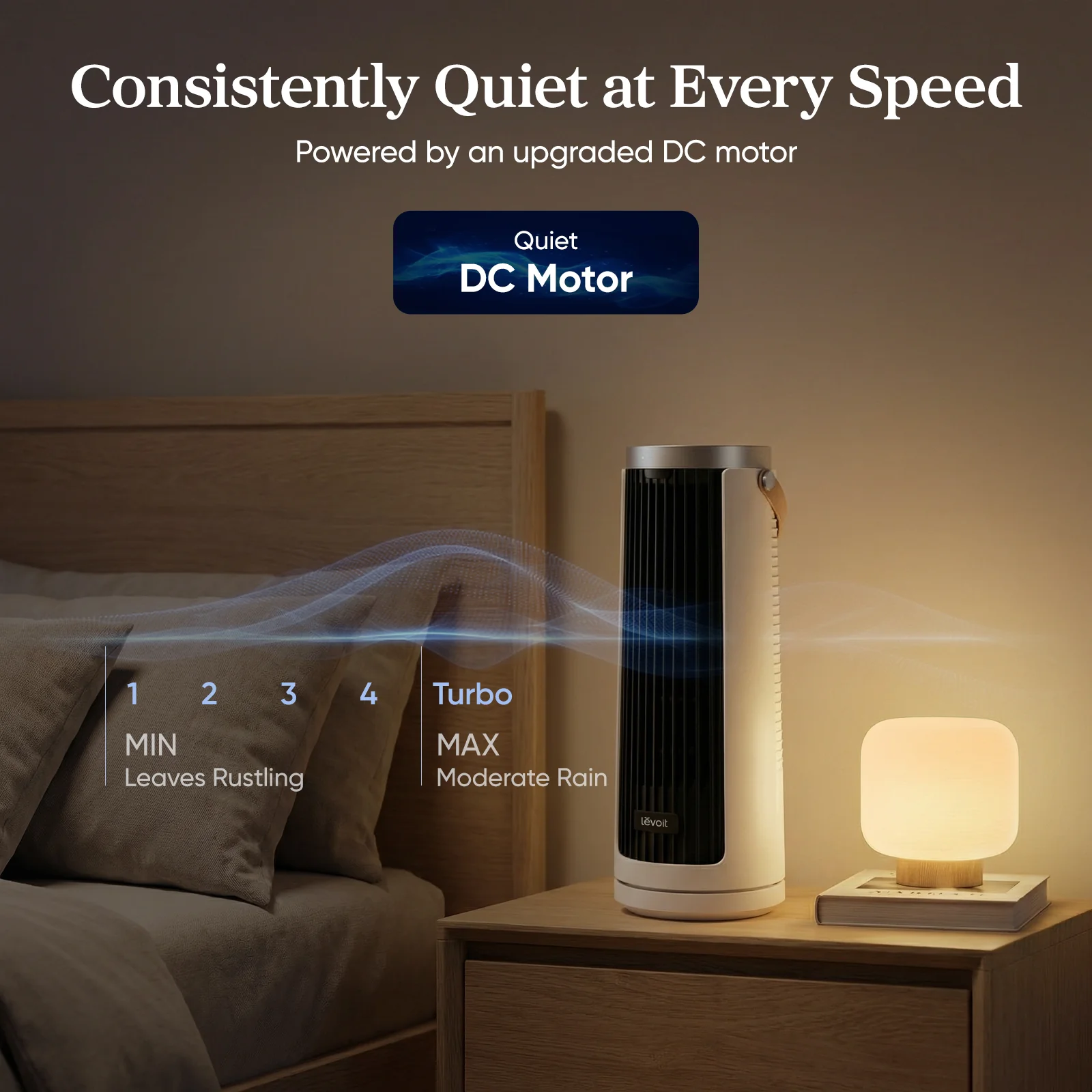 Levoit 13'' Portable Mini Tower Fan - Image 8