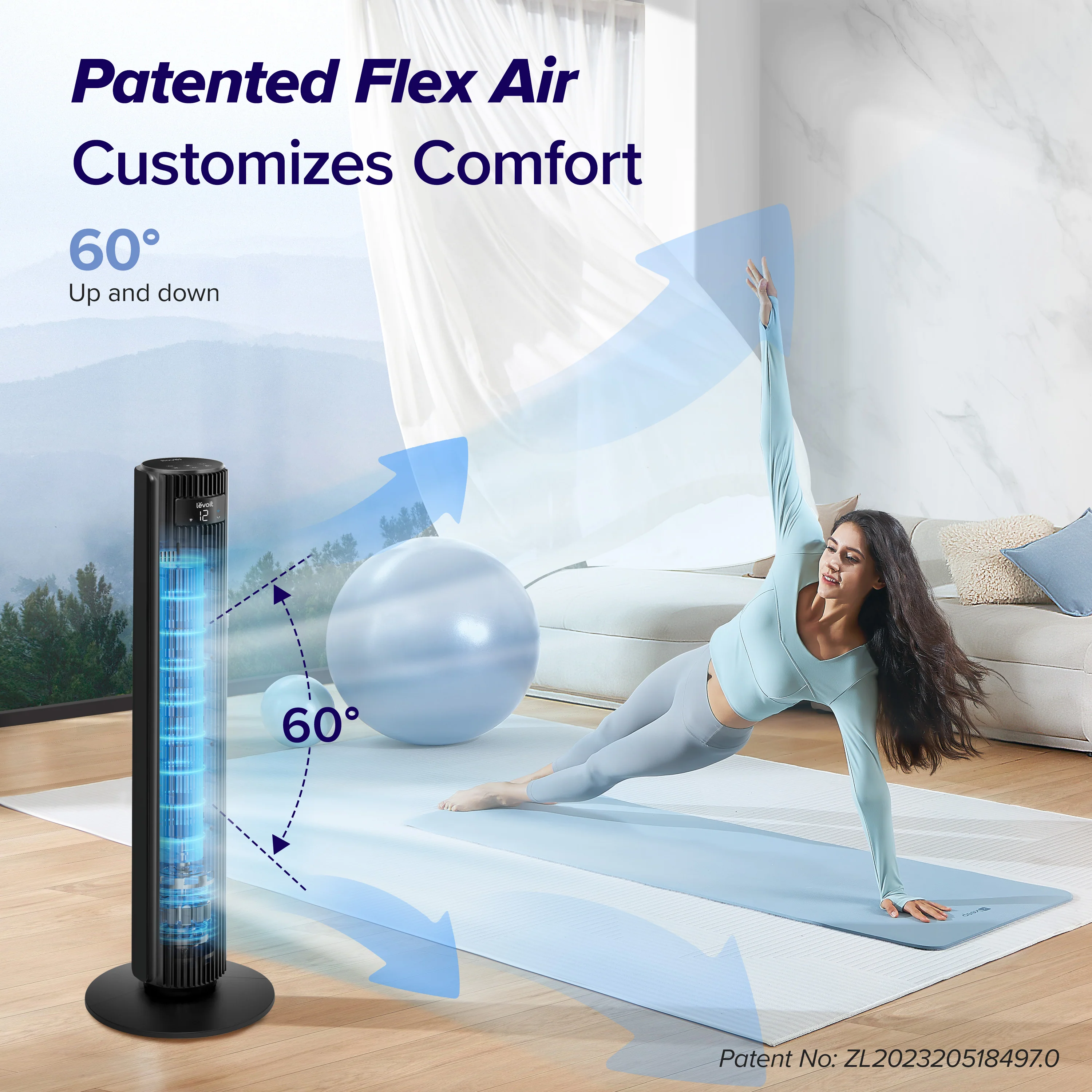 Levoit Classic 42-inch Pro Smart Tower Fan - Image 3