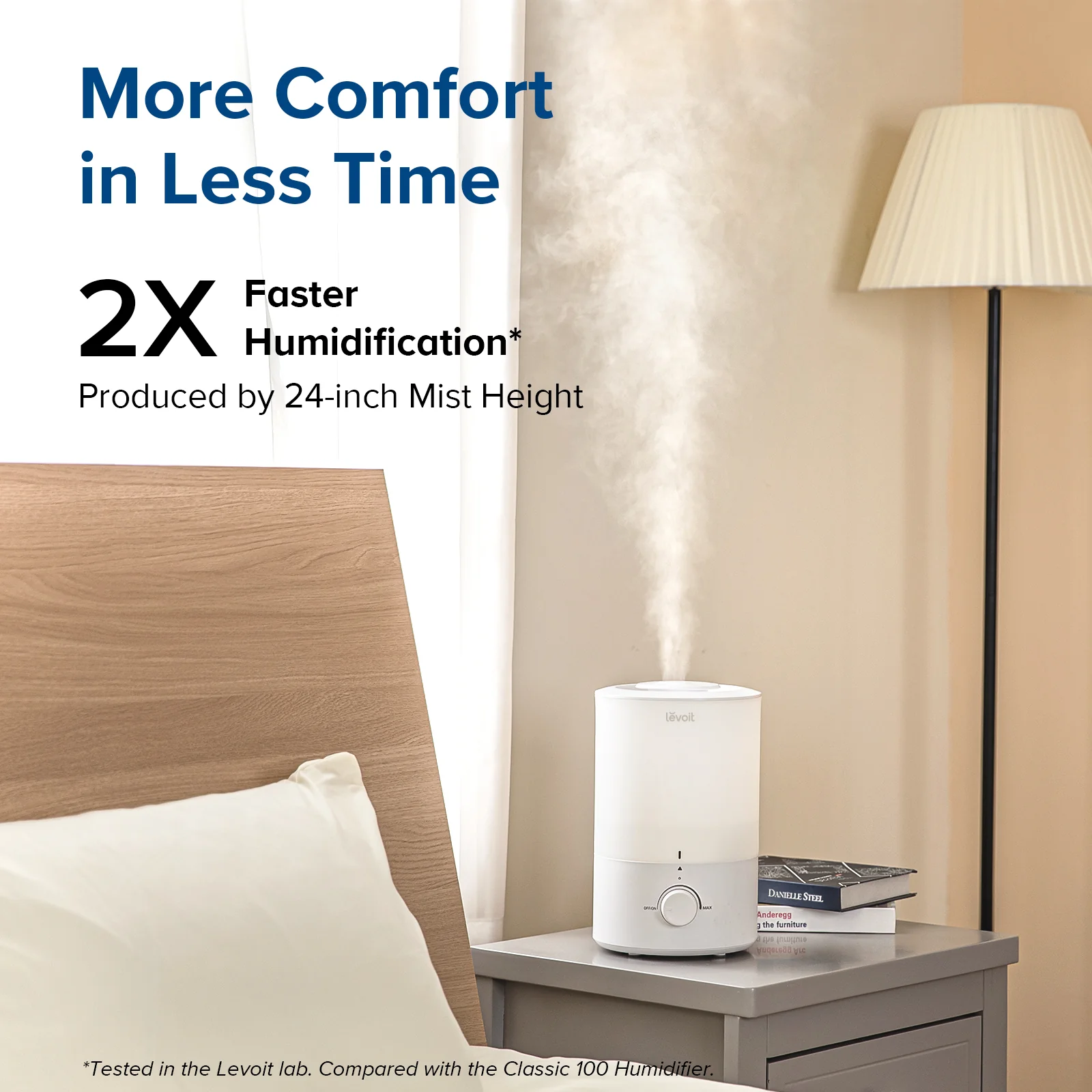 Levoit Dual 150 Ultrasonic Humidifier - White - Image 3